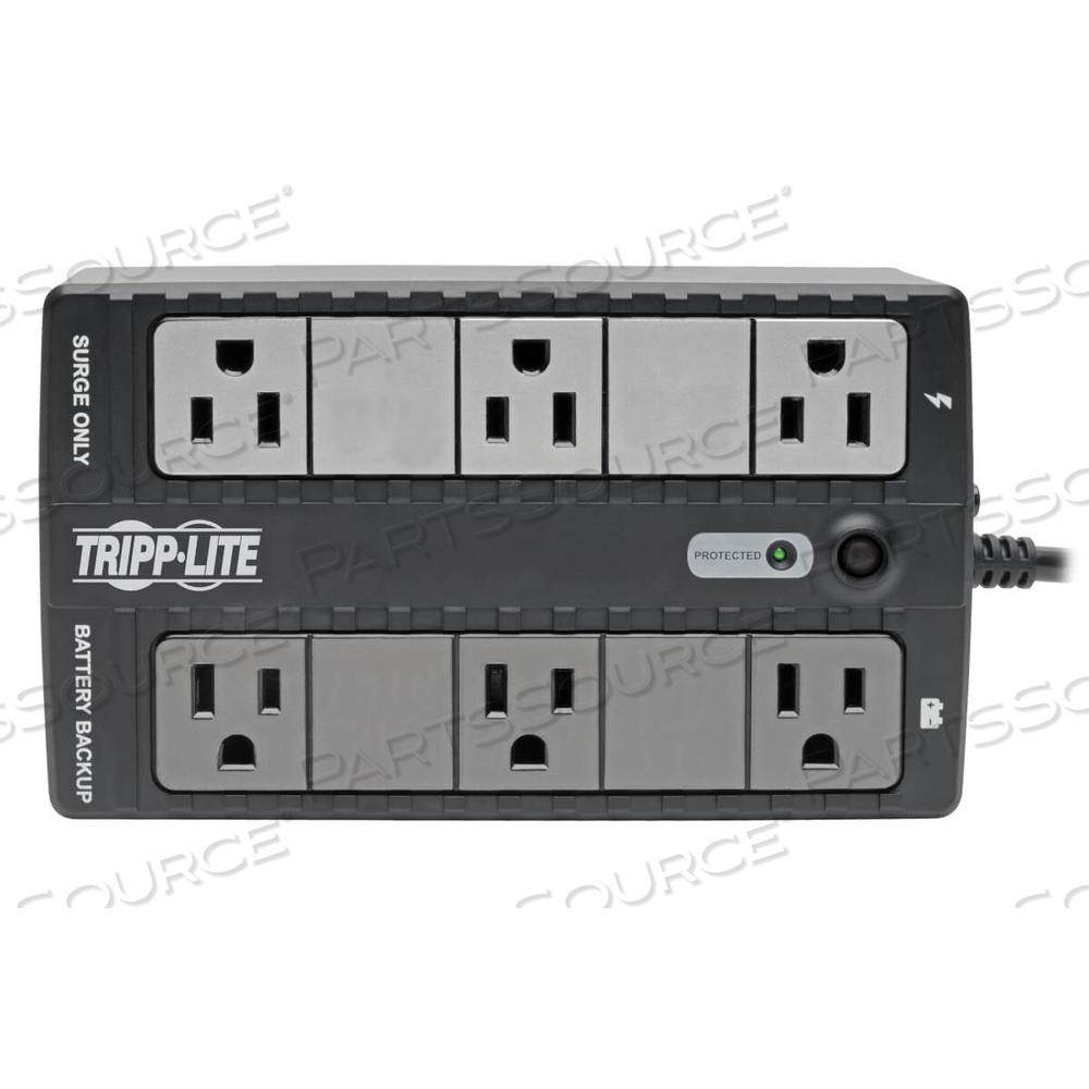 350VA UPS SYSTEM COMPACT LOW PROFILE STANDBY SERIAL PORT 120V 6 OUTLET - 350 VA 1 DB9 1 LINE MULTI DEVICE MODEM/FAX PR by Tripp Lite 350VA UPS SYSTEM COMPACT LOW PROFILE STANDBY SERIAL PORT 120V 6 OUTLET - 350 VA 1 DB9 1 LINE MULTI DEVICE MODEM/FAX PR by Tripp Lite