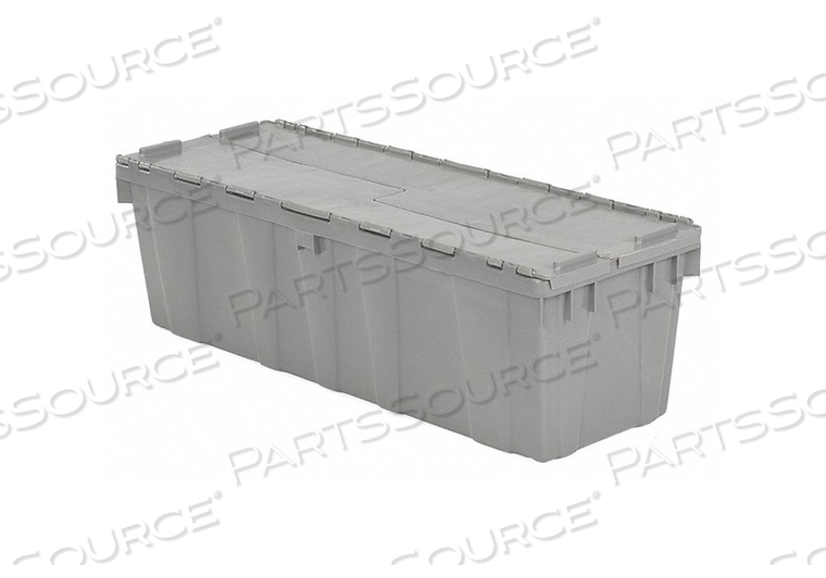 ATTACHED LID CONTAINER 3.3 CU FT GRAY by Lewisbins