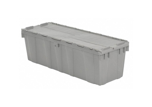 ATTACHED LID CONTAINER 3.3 CU FT GRAY by Lewisbins
