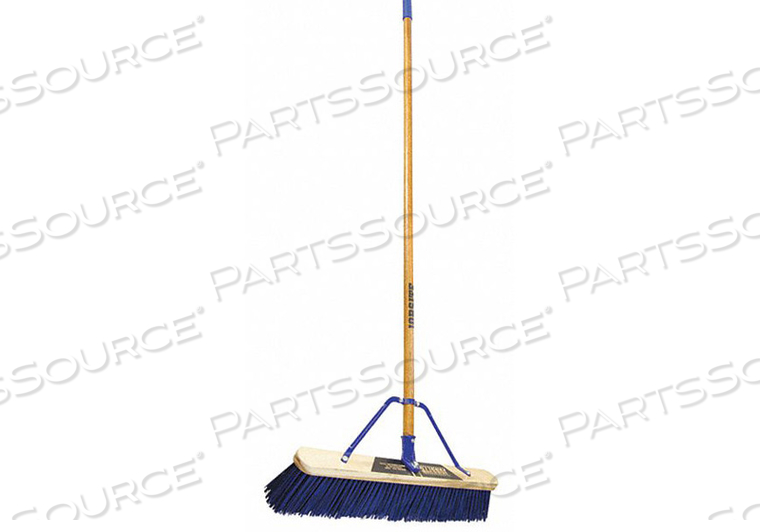 PUSH BROOM HEAD AND HANDLE 24 BLUE by Quickie