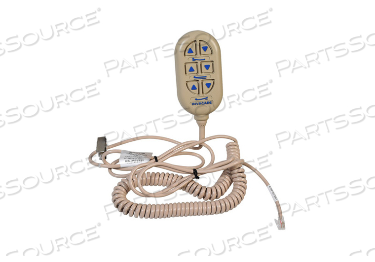 PENDANT, HAND CONTROL, FULL ELECTRIC, 6 NUMBER OF CHANNEL, FOR INVACARE SC900 AND IH720 BEDS by Invacare Corporation PENDANT, HAND CONTROL, FULL ELECTRIC, 6 NUMBER OF CHANNEL, FOR INVACARE SC900 AND IH720 BEDS by Invacare Corporation