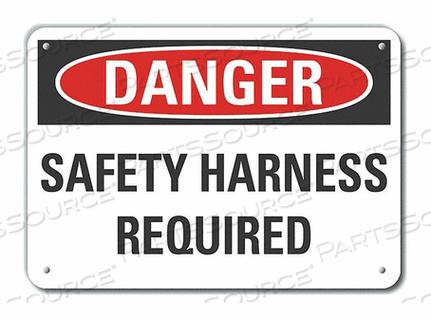 ALUM DANGER SAFETY HARNESS 10 X7 by Lyle Signs Inc. ALUM DANGER SAFETY HARNESS 10 X7 by Lyle Signs Inc.