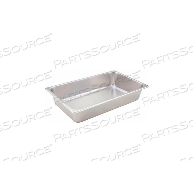 FULL-SIZE STEAM PAN, 4"H, 20-3/4" L, 12-3/4" W, STAINLESS STEEL, STANDARD WEIGHT by Winco DWL International, LLC