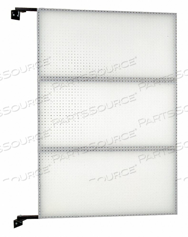 PEGBRD SWING PANEL 72 RND HOLE WHITE by Triton Products