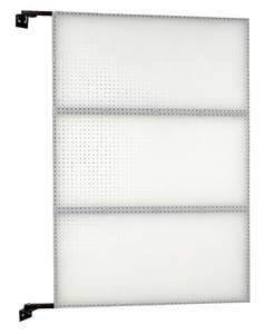 PEGBRD SWING PANEL 72 RND HOLE WHITE by Triton Products