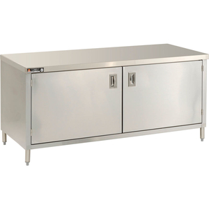 48"W X 24"D ECONOMY FLAT TOP CABINET, HINGED DOORS, GALV. by Aero Manufacturing Co.