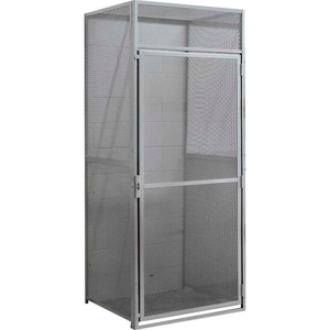 SINGLE TIER BULK TENANT STORAGE LOCKER, 48"WX48"DX90"H, DARK GRAY, UNASSEMBLED by Hallowell