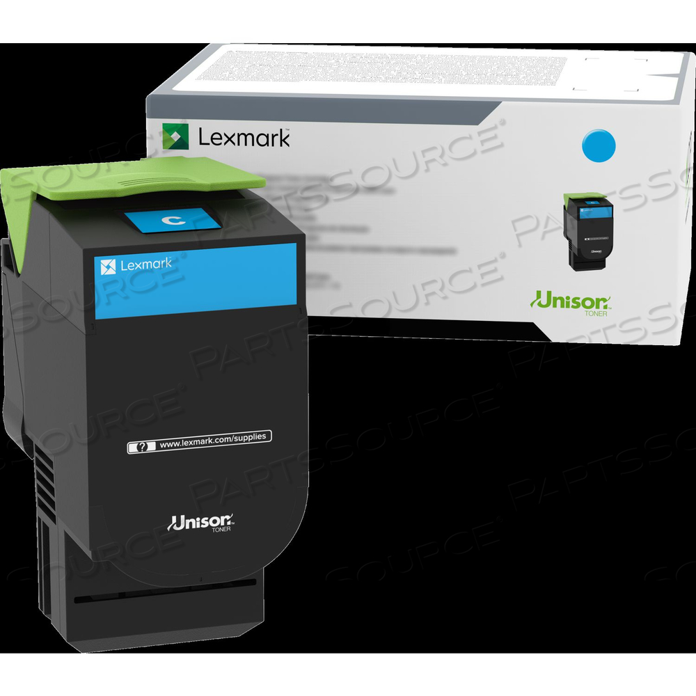 70C0HCG HIGH-YIELD TONER, 3,000 PAGE-YIELD, CYAN by Lexmark