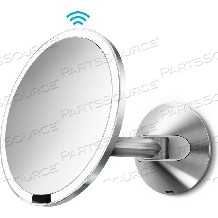 SENSOR LIGHTED WALL MOUNT VANITY MIRROR, RECHARGEABLE 