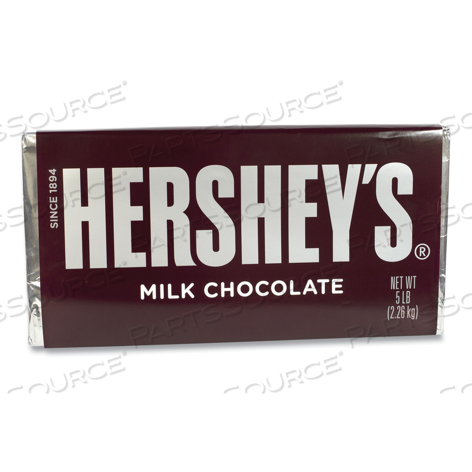 MILK CHOCOLATE BAR, 5 LB BAR 