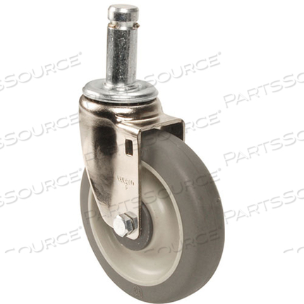 METRO 5MX 5" RESILIENT RUBBER SWIVEL STEM CASTER FOR METROMAX INDUSTRIAL PLASTIC SHELVING RACKS by Intermetro Industries (Emerson)