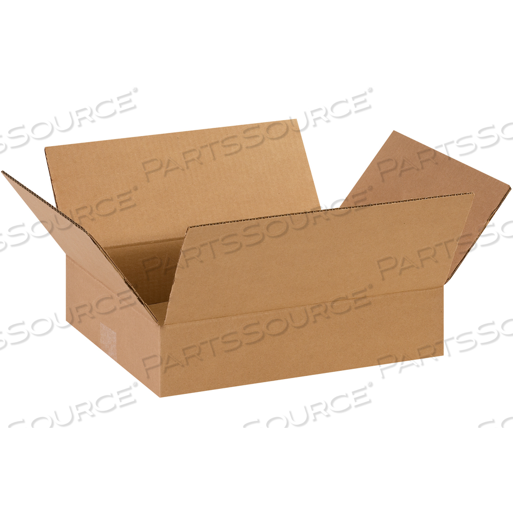 FLAT CORRUGATED BOXES, 14" X 11" X 3", KRAFT, 25/BUNDLE by BOX Partners (Box Acquisitions, LLC)