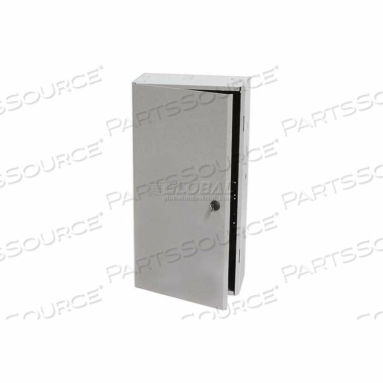 NEMA 1 ENCLOSURE, 24.5"H X 12.5"W X 6.5"D, W/SP3803S SUBPANEL, 18 GA. STEEL by RIB NEMA 1 ENCLOSURE, 24.5"H X 12.5"W X 6.5"D, W/SP3803S SUBPANEL, 18 GA. STEEL by RIB
