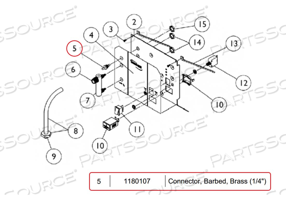1/4IN BARB BRASS ADAPTER FOR OXYGEN HOSE 1/4IN BARB BRASS ADAPTER FOR OXYGEN HOSE