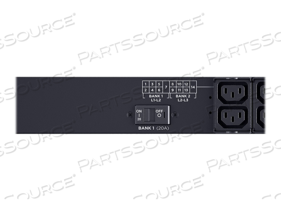 MONITORED SERIES PDU33108, POWER DISTRIBUTION UNIT (RACK-MOUNTABLE), AC 200-240 V, 3-PHASE, ETHERNET, SERIAL, INPUT: HUBBELL CS8365C, OUTPUT by CyberPower MONITORED SERIES PDU33108, POWER DISTRIBUTION UNIT (RACK-MOUNTABLE), AC 200-240 V, 3-PHASE, ETHERNET, SERIAL, INPUT: HUBBELL CS8365C, OUTPUT by CyberPower
