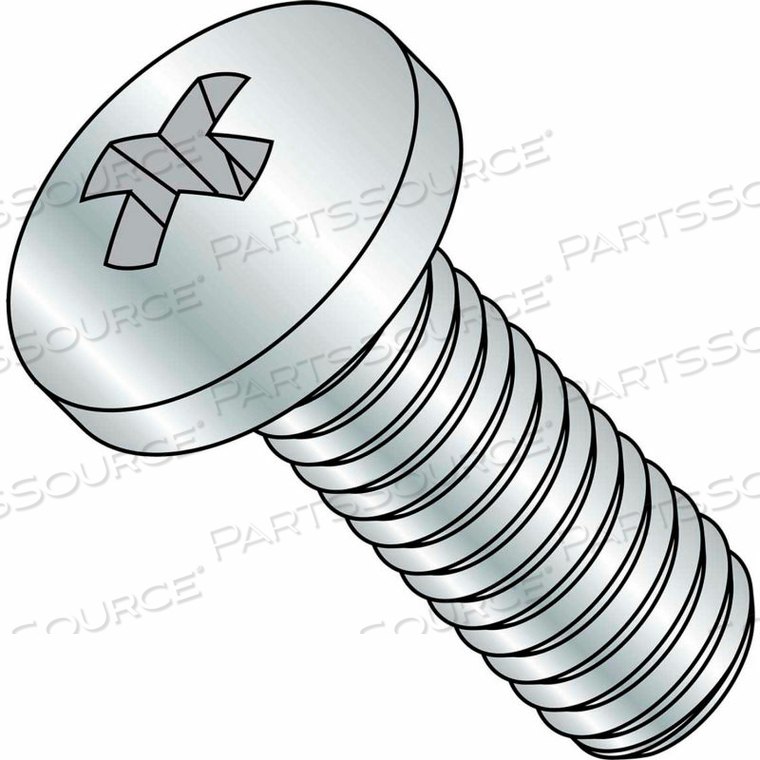 4-40X1/4 PHILLIPS PAN MACHINE SCREW FULLY THREADED ZINC, PKG OF 10000 by Kanebridge Corporation 4-40X1/4 PHILLIPS PAN MACHINE SCREW FULLY THREADED ZINC, PKG OF 10000 by Kanebridge Corporation
