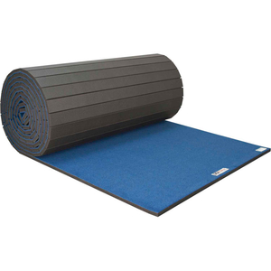 CHEERLEADING MAT 1-3/8" THICK 6' X 42' ROLL BLUE by Ez Flex Sport Mats