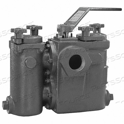 DUPLEX STRAINER 3/4 THREADED SS by Mueller Steam Specialty