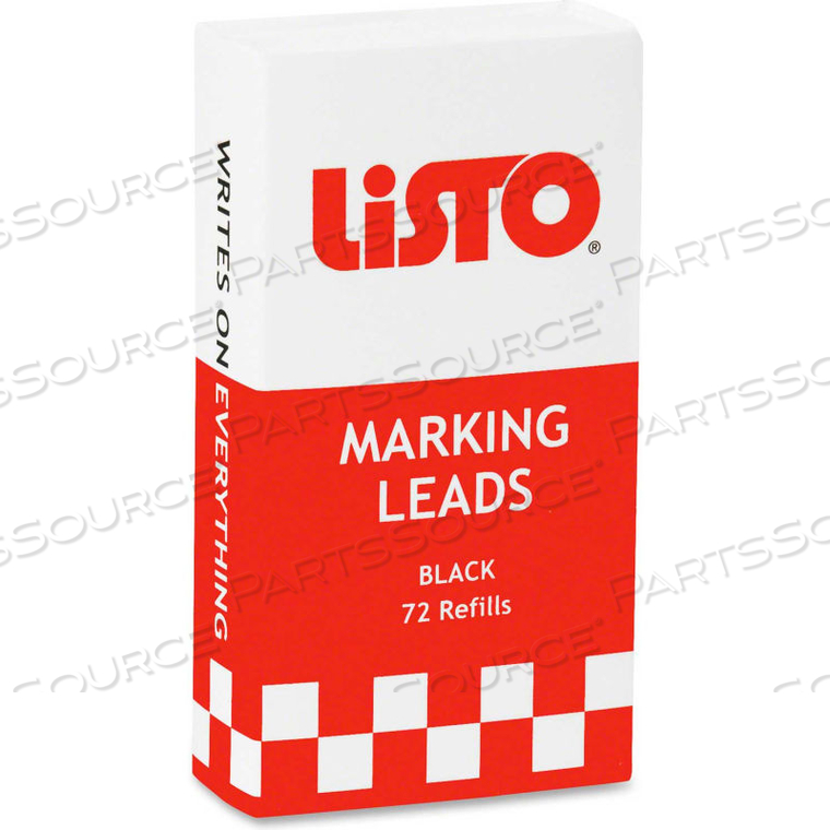 LISTO MARKING PENCIL REFILL, RED, 12/BOX 