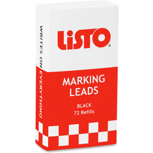 LISTO MARKING PENCIL REFILL, RED, 12/BOX by Lesro Industries