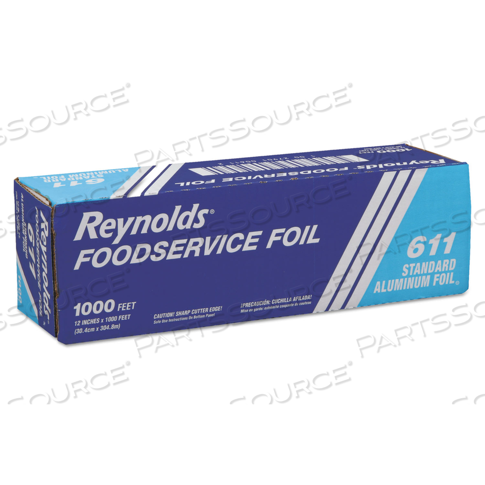 METRO ALUMINUM FOIL ROLL, STANDARD GAUGE, 12" X 1,000 FT, SILVER by Reynolds METRO ALUMINUM FOIL ROLL, STANDARD GAUGE, 12" X 1,000 FT, SILVER by Reynolds