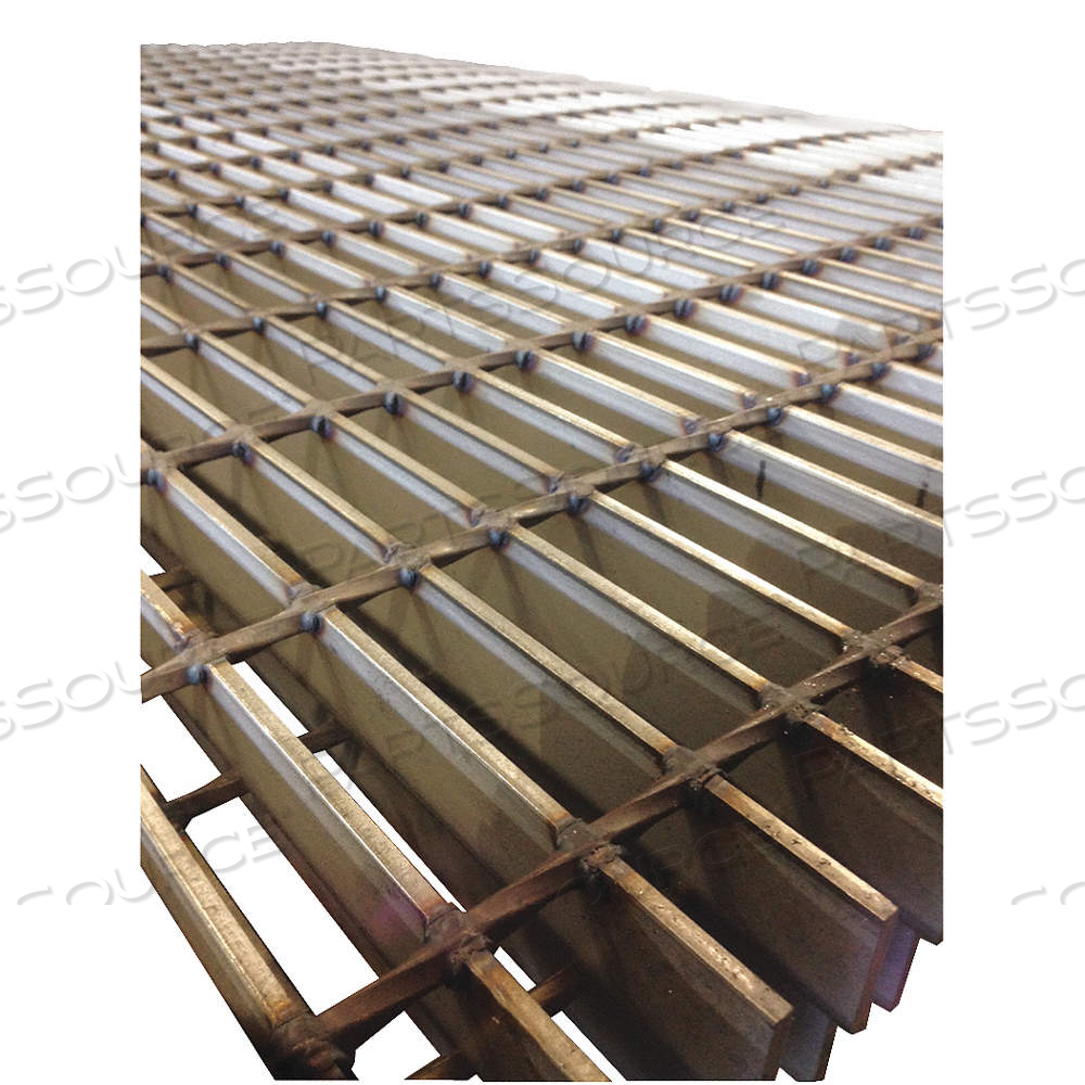 BAR GRATING, 304, STAINLESS STEEL, SMOOTH, 1.25 IN OVERALL HT, 24 IN X 6 FT NOMINAL SIZE (WXL) by Approved Vendor