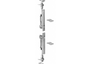 AUTOMATIC FLUSH BOLT SATIN CHROME by Rockwood