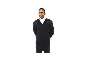 V-NECK MILITARY SWEATER DARK NAVY S by Cobmex V-NECK MILITARY SWEATER DARK NAVY S by Cobmex