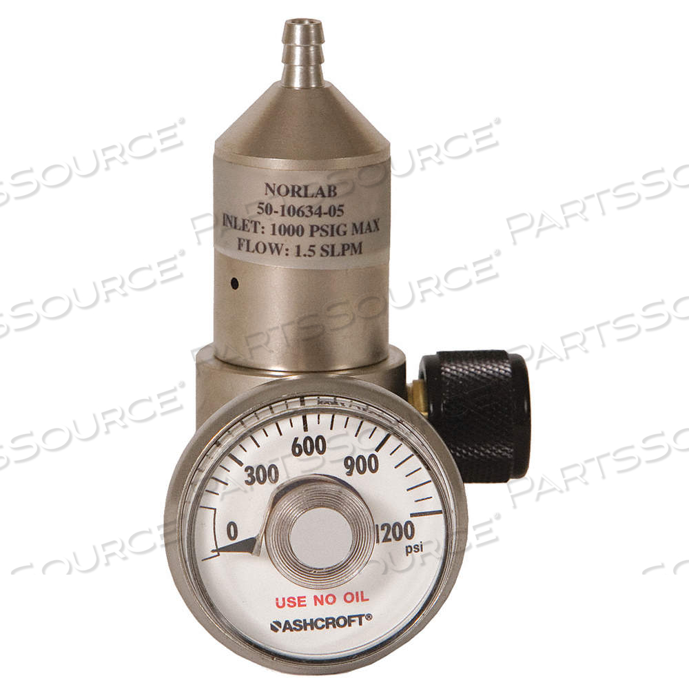 GAS CYLINDER REGULATOR, GAS REGULATOR, 0.3 LPM MAX FLOW RATE, GAS REGULATOR by Approved Vendor