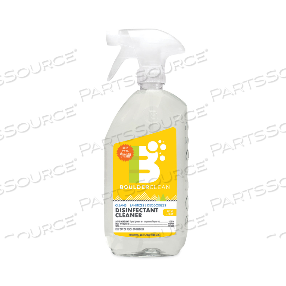 DISINFECTANT CLEANER, LEMON SCENT, 28 OZ BOTTLE 