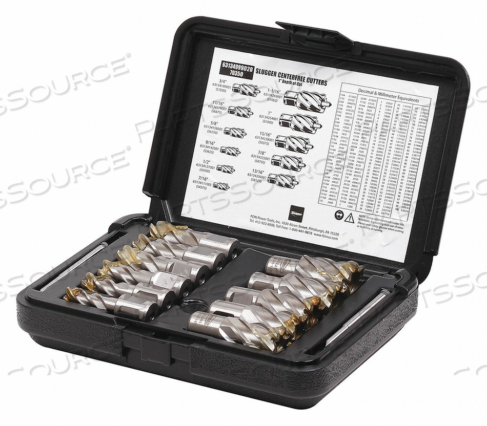 ANNULAR CUTTER KIT 1 CUT DEPTH 13 PCS. by Fein ANNULAR CUTTER KIT 1 CUT DEPTH 13 PCS. by Fein