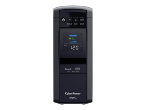 PFC SINEWAVE SERIES CP1000PFCLCD, UPS, 600 WATT, 1000 VA, 9 AH, USB, SERIAL, OUTPUT CONNECTORS: 10, BLACK by CyberPower