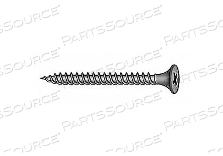 DRYWALL SCREWS, #10 SIZE, 6 IN LG, PHOSPHATE, STEEL, FLAT, PHILLIPS, PHILLIPS, PHOSPHATE by Fabory DRYWALL SCREWS, #10 SIZE, 6 IN LG, PHOSPHATE, STEEL, FLAT, PHILLIPS, PHILLIPS, PHOSPHATE by Fabory