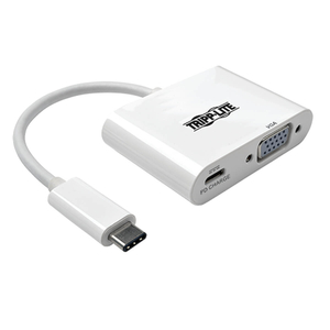 USB C TO VGA ADAPTER CONVERTER W/ PD CHARGING USB C 1080P by Tripp Lite