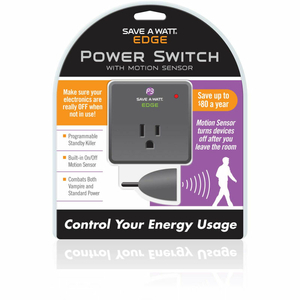 SAVE A WATT EDGE, 2-1/2"L X 2-1/2"W X 2-2/7"H, 10A, GRAY by P3 International Corporation SAVE A WATT EDGE, 2-1/2"L X 2-1/2"W X 2-2/7"H, 10A, GRAY by P3 International Corporation