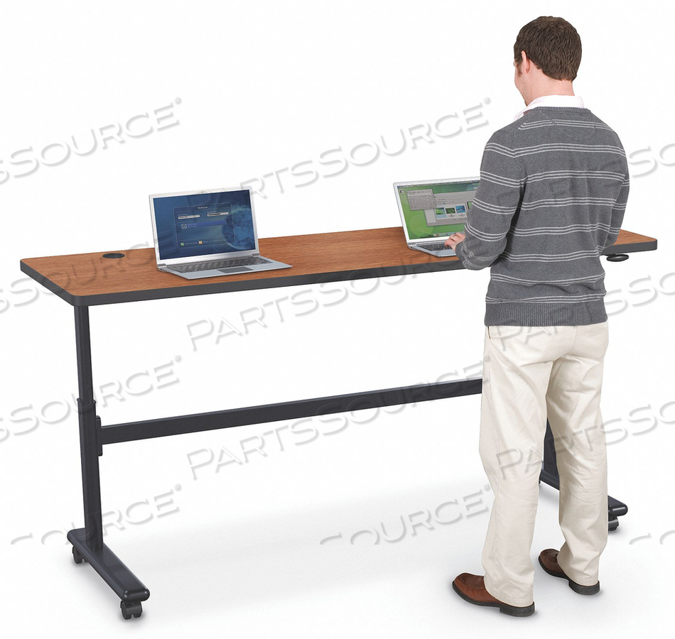 MOBILE TABLE RECTANGLE AMBER CHERRY 60 W by Balt