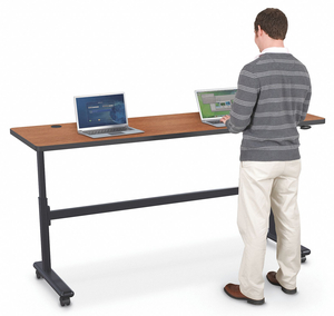 MOBILE TABLE RECTANGLE AMBER CHERRY 60 W by Balt