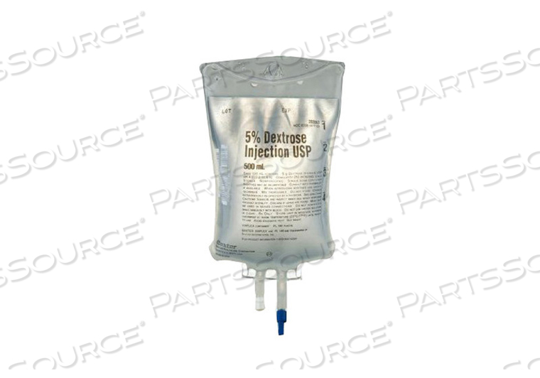 USP INJECTION, 500 ML, FLEXIBLE BAG, 5% DEXTROSE, PLASTIC, 4 PH 