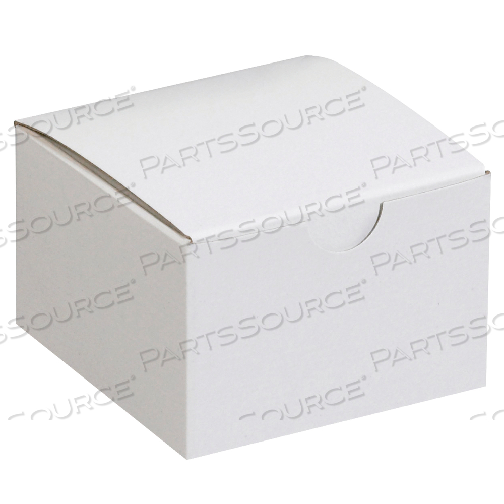 GIFT BOXES, 3" X 3" X 2", WHITE, 100/CASE by BOX Partners (Box Acquisitions, LLC)