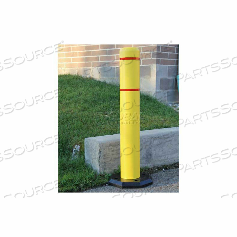 BOLLARDGARD ANYWHERE WITH 25 LB. RUBBER BASE, YELLOW/NO TAPE, 4" X 52" by Innoplast, Inc