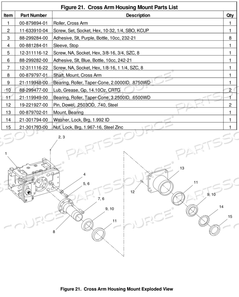 NARROW CROSS ARM ROLLER 