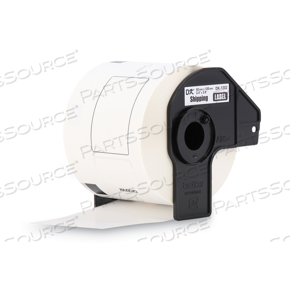 DIE-CUT SHIPPING LABELS, 2.4" X 3.9", WHITE, 300 LABELS/ROLL by Brother