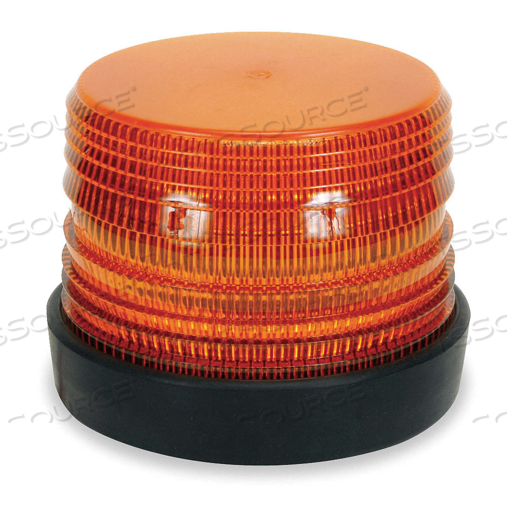 WARNING LIGHT, AMBER, STROBE TUBE, 12 TO 80V DC, 5 3/4 IN OVERALL DIA, 2ERT3 by Approved Vendor