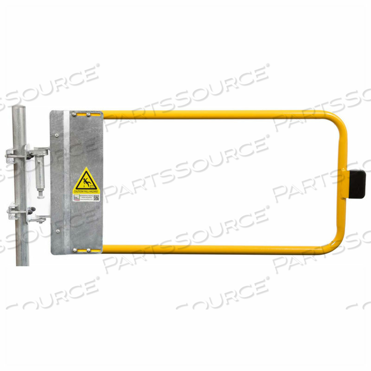 SELF-CLOSING SAFETY GATE, 46.5" - 50" LENGTH, SAFETY YELLOW by Kee