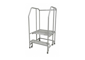 ROLLING LADDER STEEL 50IN. H. GRAY by Cotterman