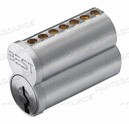 INTERCHANGEABLE CORE SATIN CHROME 7 PINS by Best