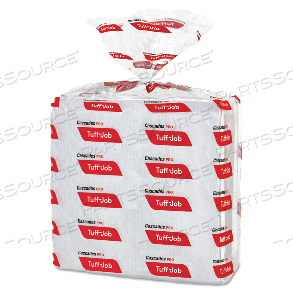 TUFF-JOB S300 AIRLAID WIPERS, 12 X 13, WHITE by Cascades PRO