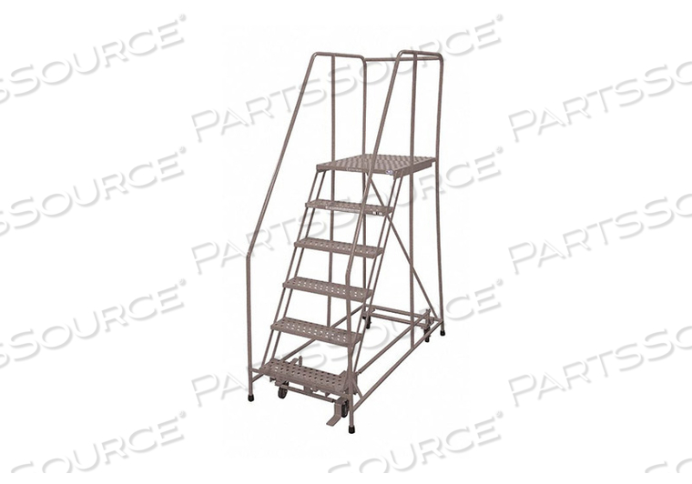 ROLLING LADDER STEEL 90IN. H. GRAY by Cotterman ROLLING LADDER STEEL 90IN. H. GRAY by Cotterman