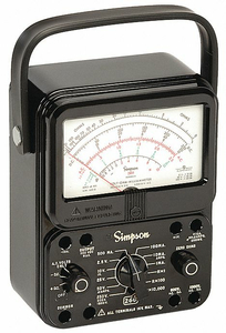 ANALOG MULTIMETER 1000V 10A 20M OHMS by Simpson Electric