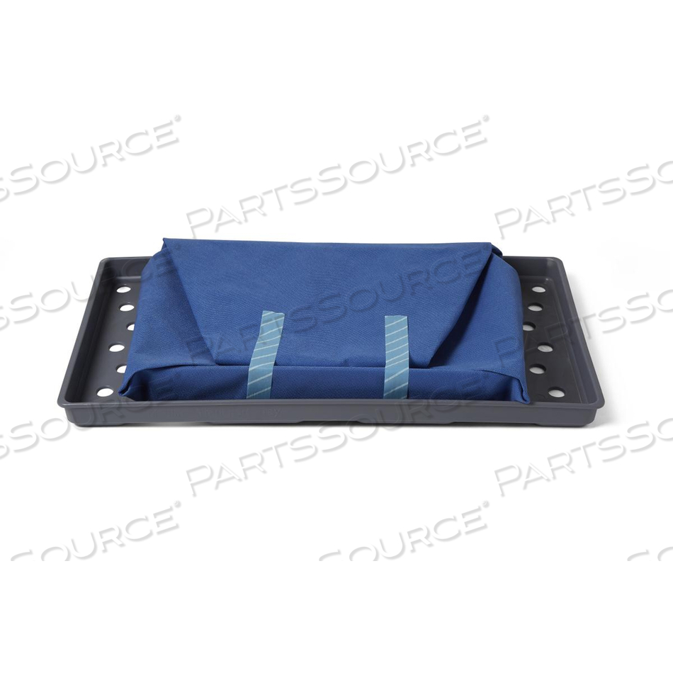 TRAY, TRANSPORT, GRAY, PLASTIC, 17 X 27IN DIMENSIONS, LATEX by Medline Industries, Inc.
